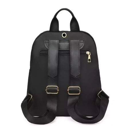 Simples Preto Grande Capacidade Mochilas para Mulheres, Bolsa de Viagem, Sólida Harajuku Student Schoolbag, Mochila Oxford, Unisex Bags