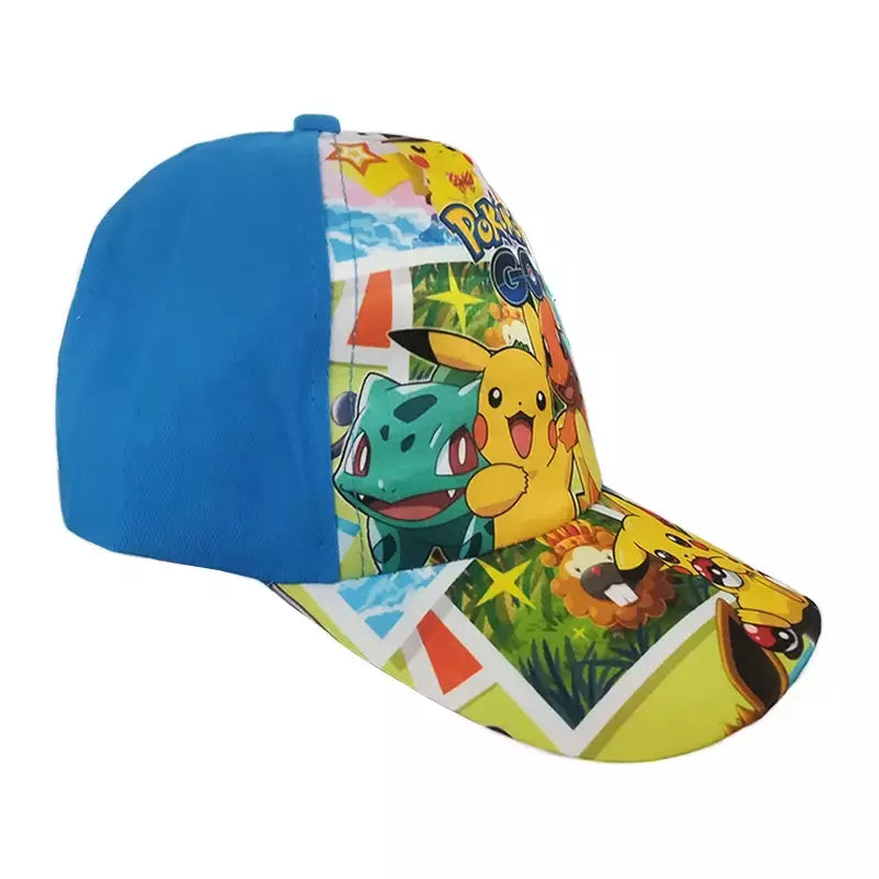 Anime figura pokemon boné de beisebol pikachu chapéu ajustável pokemon cosplay hip hop dos desenhos animados chapéus adultos menino menina crianças presentes aniversário