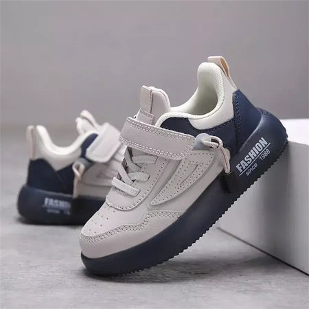 Tenis tênis crianças primavera/outono novos meninos meninas sapatos esportivos casuais sapatos de couro sola macia crianças pequenos sapatos brancos