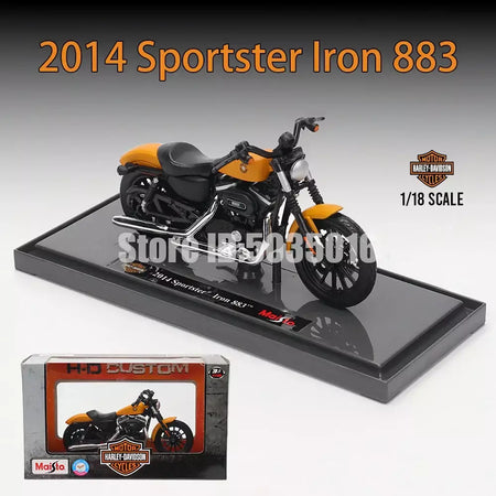 Maisto 1:18 Harley-Davidson Motocicleta 2022 Road King 2022 Fat Bob 114 Liga Modelo de Motocicleta Coleção de Carros de Brinquedo