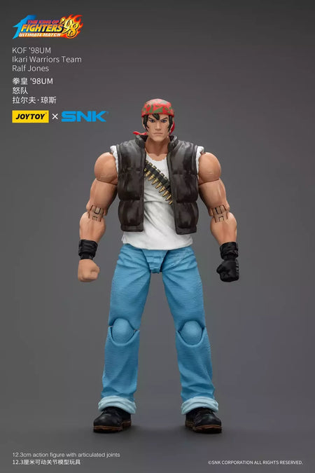 Joyotoy original rei dos lutadores 98um figura de ação kof 98um ikari guerreiros equipe herói 1/18 jogo estatueta modelo brinquedos personalizados
