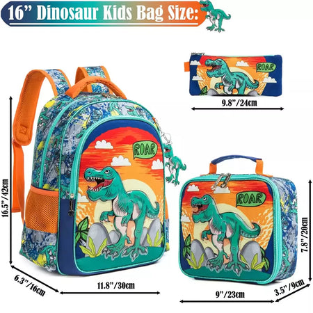 Bikab-Mochila Astronauta para Meninos, Mochilas Escolares, Bookbag para Crianças, Dinossauros, Kawaii, Novo Estilo