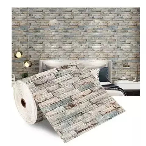 Papel de parede antigo para decoração, adesivo de parede 3D, impermeável, sala de estar e quarto, 70cm x 1 m, 5 m, 10m