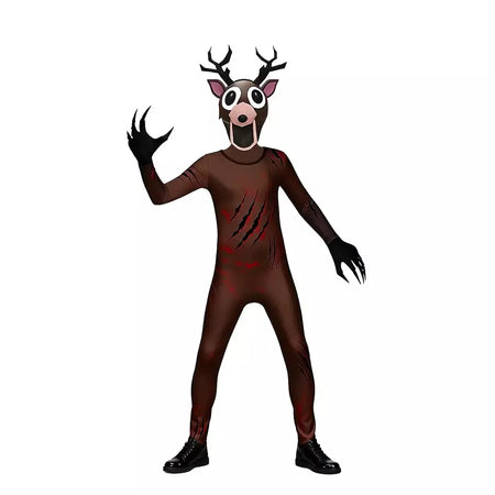 99 noites na floresta veados crianças cosplay traje animal veado coruja cosplay macacão trajes de festa de halloween para adultos crianças