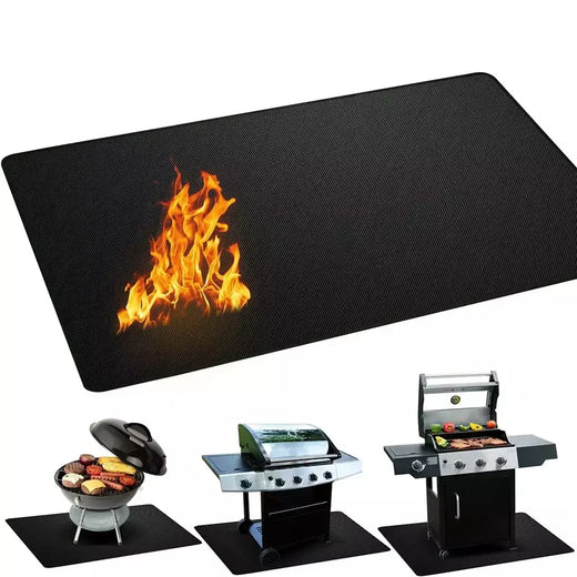 Esteira De Fogão De Churrasco Resistente A Alta Temperatura, Pote De Fogo, Esteira De Deck À Prova De Fogo, Terraço Gramado, Esteira Retardante De Chamas, Fácil De Limpar