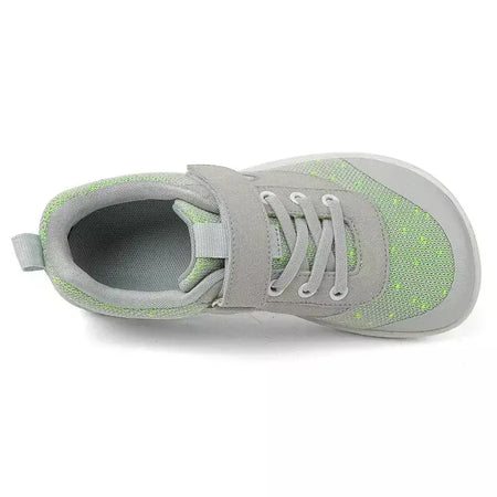 Novos meninos meninas tênis crianças largas sapatos descalços naturalmente spracam sapatos da criança pequena grande criança
