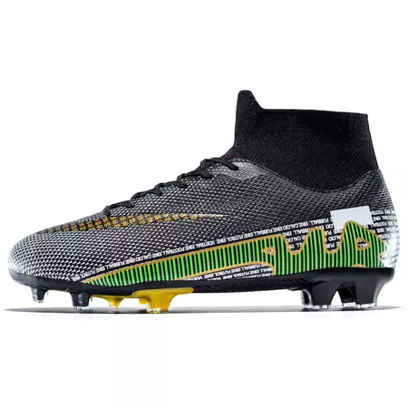 Chaveiros antiderrapantes masculinos de tornozelo, sapatos clássicos de futebol, tênis profissional, treinamento de grama, campo, FG, TF