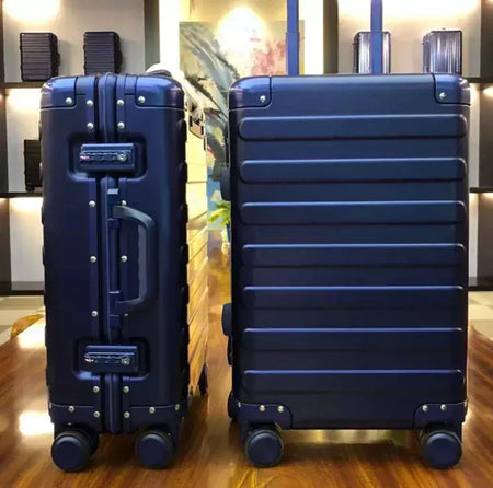 Mala De Carrinho De Alumínio Completo, Mala Anti-Roubo, De Grande Capacidade, Durável TSA Bloqueio, Conjunto De Bagagem De Viagem Para O Exterior