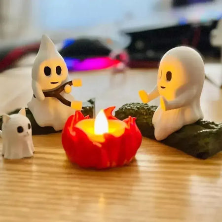 1 conjunto de halloween fantasma fogueira decoração assustador festa ao ar livre casa assombrada adereços assustador quintal cena reunião decoração presente