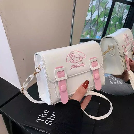 Bolsa de ombro Sanrio Cartoon feminina, bolsa tiracolo impermeável, mochila versátil casual, sacola simples, Tote Gift, ForFriend, moda