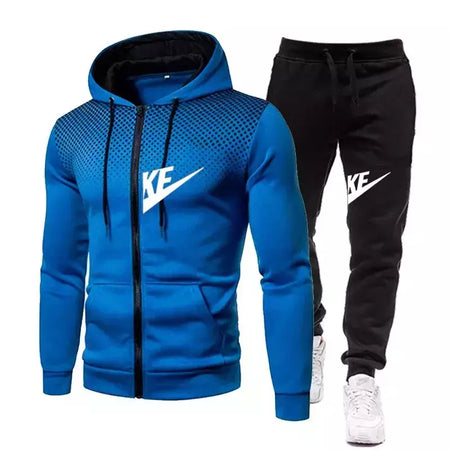 Conjuntos de moletom e calças com zíper masculino, roupa esportiva quente, roupa de treino casual masculina, suéter, outono, inverno, novo, 2022, 2 peças