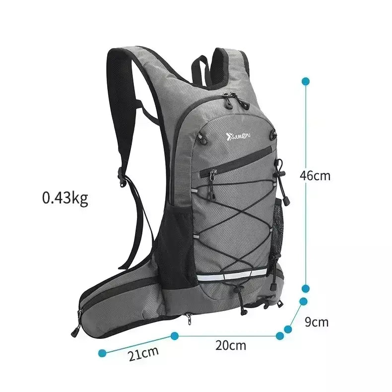 Caminhadas mochila impermeável poliéster resistente ao desgaste das mulheres dos homens trekking mochila em camadas saco de armazenamento esporte para exercício fitness