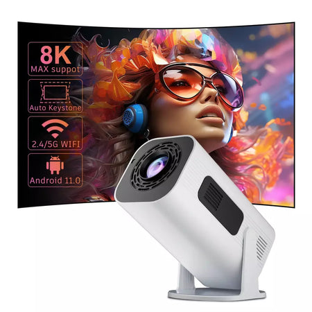 Salange P330W Mini Projetor Android 11 280 ANSI 4K 8K 1080P Wifi6 BT5.0 Projetor portátil de cinema em casa Android/IOS Video Theater