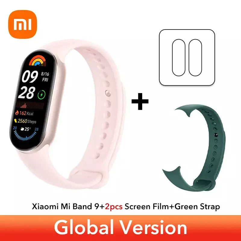 Versão global xiaomi banda inteligente 9 1.62 display amoled spo2 monitoramento 21 dias de vida útil da bateria mais de 150 modos esportivos smartband