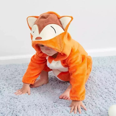 Macacão de flanela para bebés, Macacão Kigurumi, Macaco, Unicórnio, Vaca, Leão, Animal Cosplay, Pijama para 1 a 4 anos Crianças, Meninos, Inverno