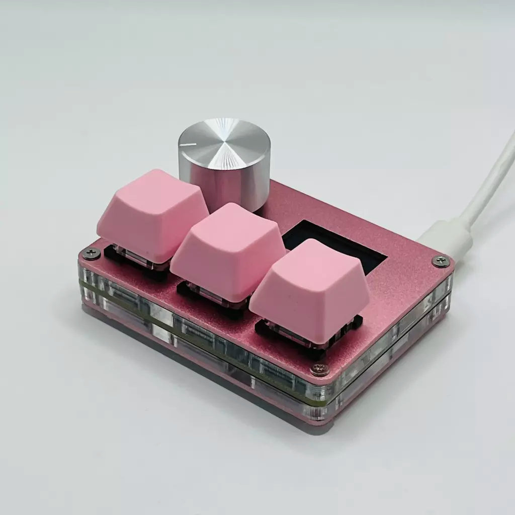 Pink SayoDevice OSU O3C Rápido Gatilho Hall Switches Wooting Vermelho Magnético Switches Teclado Com Botão Tela Copiar Colar Shotcut