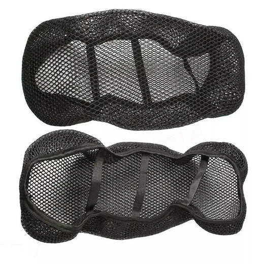 Capa de assento para motocicleta, tecido de malha 3d antiderrapante, assento de scooter, bicicleta elétrica, verão, design em favo de mel, ventilação