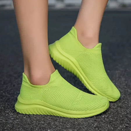 Sapatos masculinos tênis de malha respirável deslizamento em tênis de corrida ao ar livre antiderrapante casal jogging treinamento caminhadas sapatos esportivos