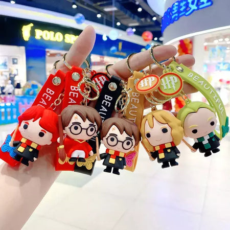 Harried potter chaveiros hermione ron voldemort boneca chaveiro filme periféricos bonito chaves do carro chaveiro brinquedos para casais crianças