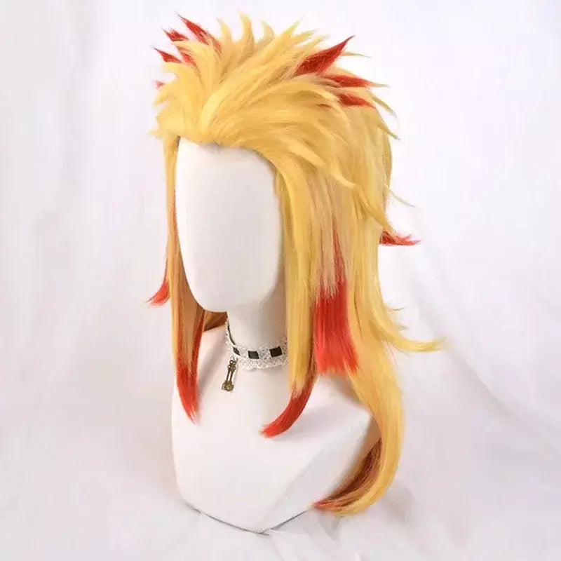Anime rengoku kyojuro cosplay trajes trem mugen demônio slayer kimetsu não yaiba robe ternos para adultos crianças perucas cos outfit festa