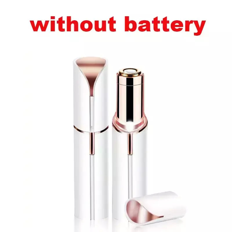 Removedor de cabelo elétrico portátil em forma de batom para mulheres, indolor e eficaz, depilação facial, ferramenta Home Razor Shaver