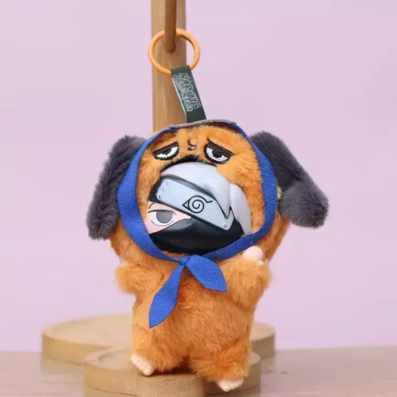 Naruto besta de cauda série brinquedos de pelúcia bonito sasuke sakura bonecas de vinil kawaii gaara hinata kakashi saco chaveiros para presente aniversário