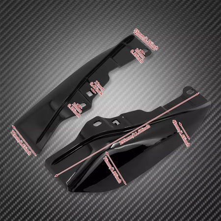 Motocicleta mid-frame defletor de ar escudo térmico guarnição capa para harley touring electra street glide road king fltrx 2001-23 24-up