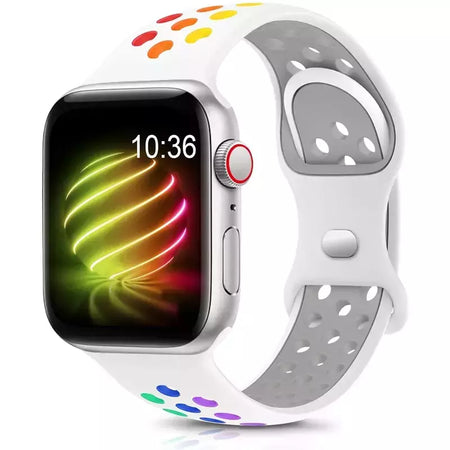 Correia Desportiva Respirável para Apple Watch, Band, Correa, iWatch Series 8, SE, 7, 6, 5, 9 Ultra, 44mm, 49mm, 45mm, 40mm, 41 milímetros, 38 milímetros, 42 milímetros