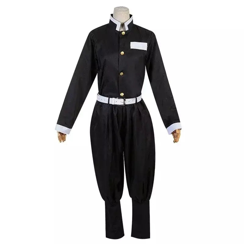 Anime demon slayer kimetsu geen yaiba kochou shinobu cosplay kostuum pruik conjunto quimono uniforme halloween anime kostuums para criança