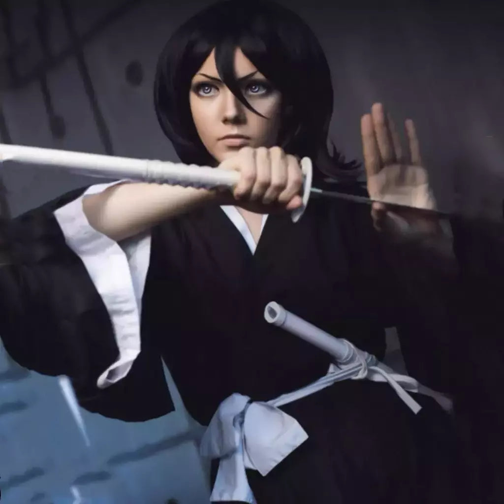 Bleach Kuchiki Rukia Cosplay Trajes Kurosaki Ichigo Die Pa Soul Society Shinigami Kimono Roupa Completa Mil Anos Guerra Sanguínea