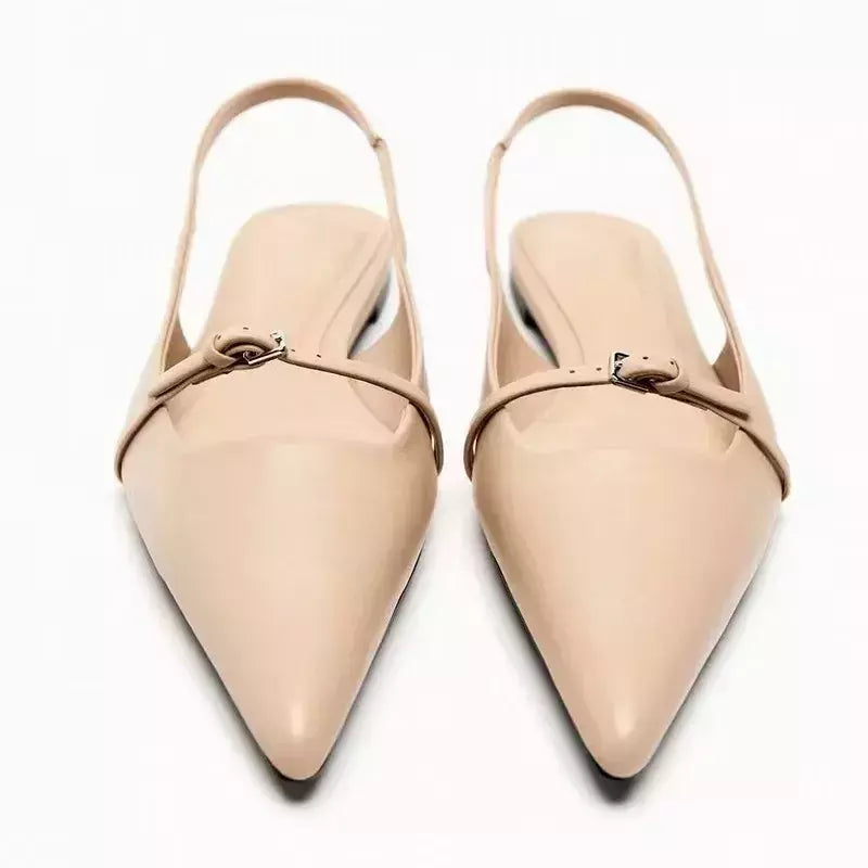 Sandálias pretas para mulheres, senhora de escritório mulas, sapatos baixos confortáveis, plus size, nova moda, verão
