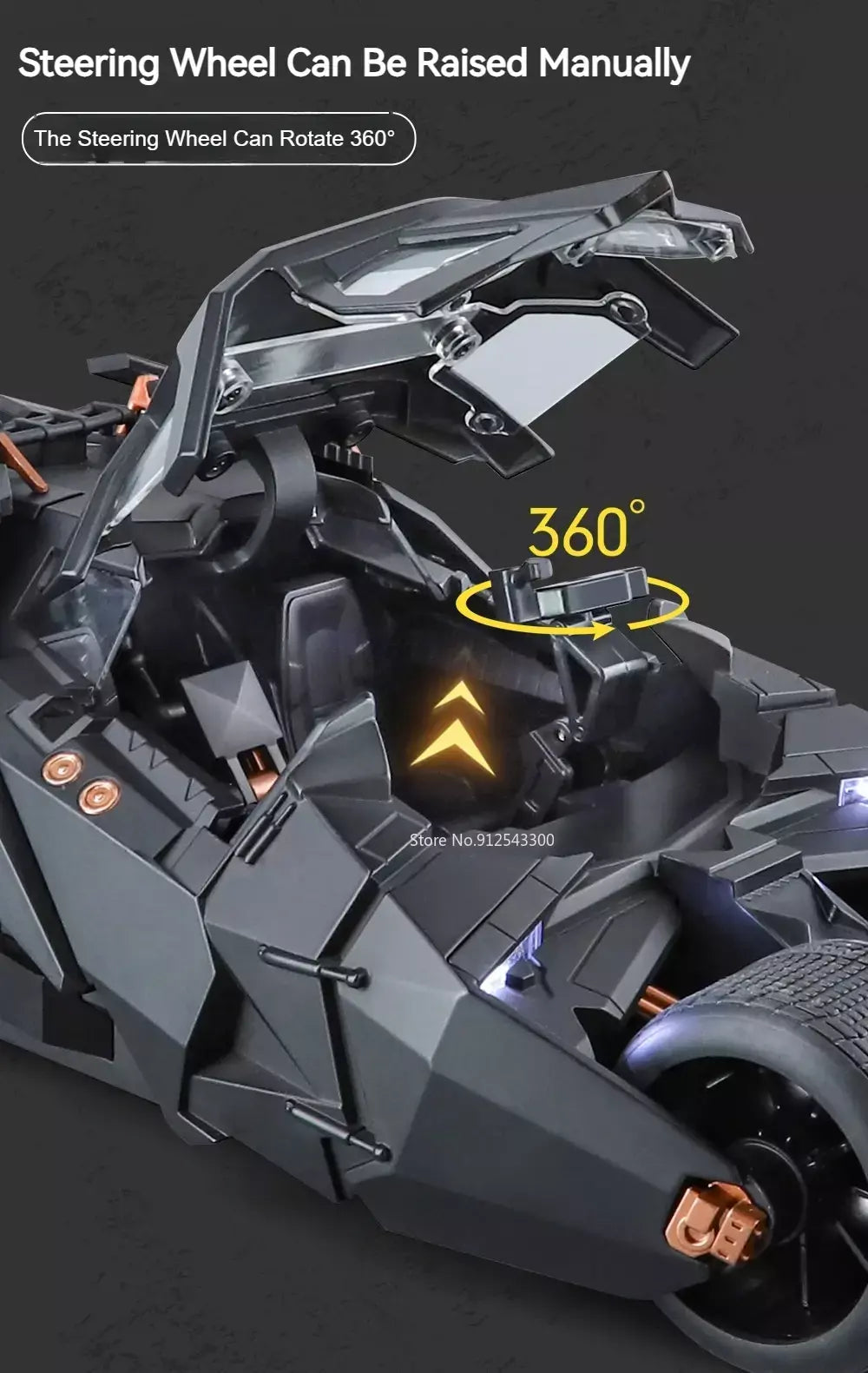 Grande escala 1:18 batmobile modelo de carro brinquedo o cavaleiro das trevas trilogia som luz deslizante spray liga veículos modelos ornamentos presentes