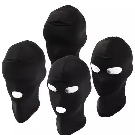 Balaclava elástica unissex padrão sem costura capuzes fetiche para halloween cosplay festa chapéu tático máscara facial jogos