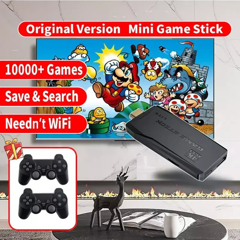 M8 Console de videogame, compatível com HDMI Game Stick, retro TV Dendy Console, suporte para PS1, FC, GBA, 4K, 10000