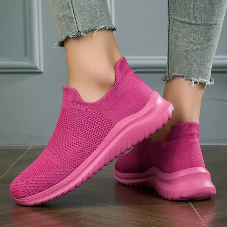 Sapatos masculinos tênis de malha respirável deslizamento em tênis de corrida ao ar livre antiderrapante casal jogging treinamento caminhadas sapatos esportivos