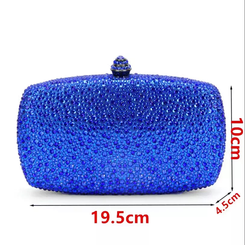 Bolsa noite strass para mulheres, bolsas de casamento, corrente de cristal, ouro, prata, pedras da noite, marrom, verde, pedras azuis