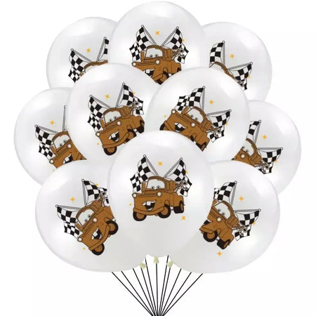 10/20 pçs carros 12 polegada balão de látex relâmpago mcqueen mater balões decorações kit para aniversário chá de fraldas festa suppli