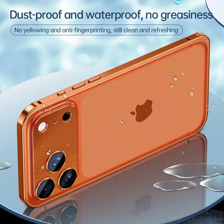 Aviação liga de alumínio quadro pára-choques caso do telefone para iphone 17 16 15 14 13 12 promax lente metal dissipação calor capa à prova de choque