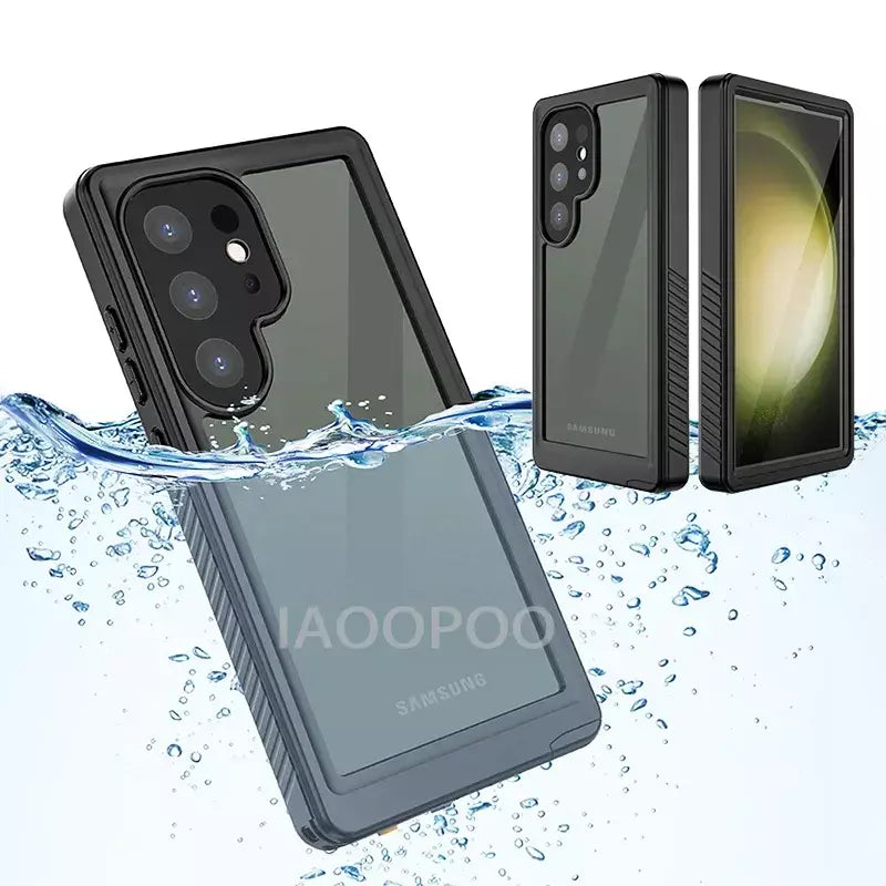 Moldura de alumínio com fecho magnético, capa traseira de plástico de metal para samsung galaxy s25 ultra s24 ultra s23 s22 s21, capa forte à prova de queda