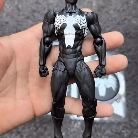 Novos brinquedos bagunça figura do homem-aranha terno preto vizinho simbionte messto brinquedos escarlate vizinho figura de ação ct brinquedos preto vermelho homem aranha