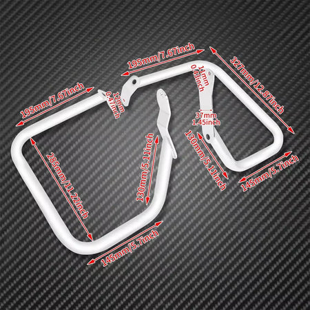 Protetor cromado para alforje traseiro de motocicleta, barra de colisão para harley softail Heritage Classic Springer FLST FXSTB padrão FXSTS