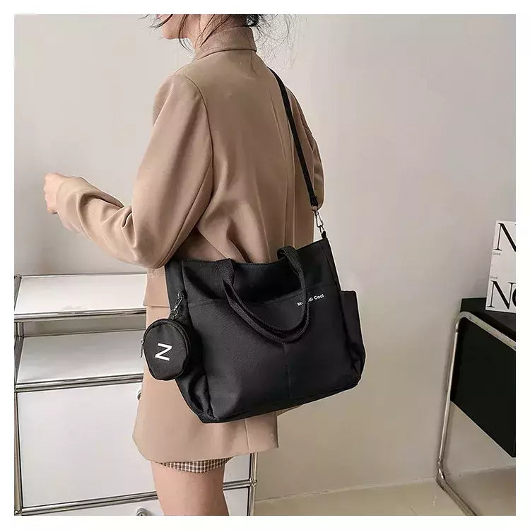 Bolsa de Ombro de Lona Japonesa para Mulheres, Crossbody Messenger Bag, Senhoras Bolsas de Mão, Bolsa Feminina, Senhoras, Tote, 2022