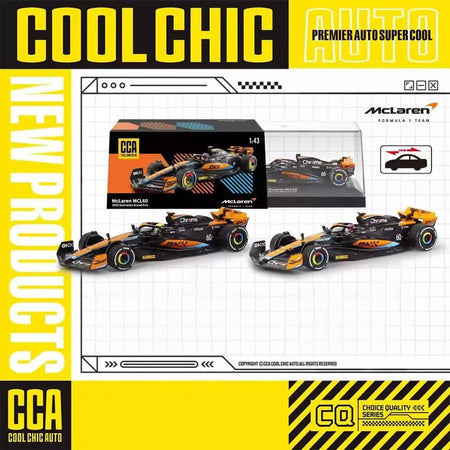 1:43 MCL60 2023 4 # Lando Norris P2 British GP Mclaren F1 #81 Oscar Piastri Diecast coleção de modelos de liga de amor clássico Hobby
