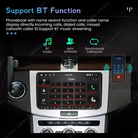 Android 13 sem fio carplay auto carro multimídia player tela ips gps wifi 7/8/9 ''rádio do carro para vw passat golf polo jetta skoda