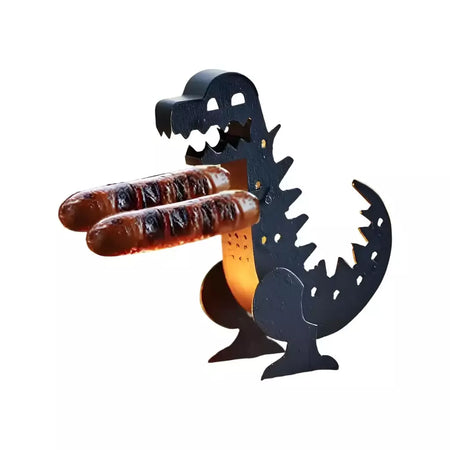 Engraçado dinossauro forma grill rolo de cachorro quente grelha de cachorro quente churrasqueira rack portátil acampamento ao ar livre grelhar panelas ferramentas