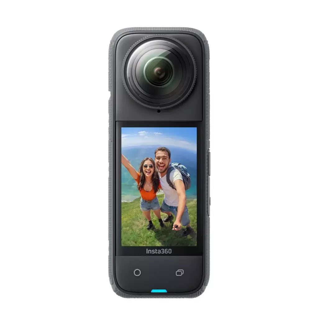 Insta360 X4 - Câmera de ação 360 à prova d'água 8K, vídeo grande angular 4K, bastão de selfie invisível, último de 135 minutos, protetores de lente removíveis,