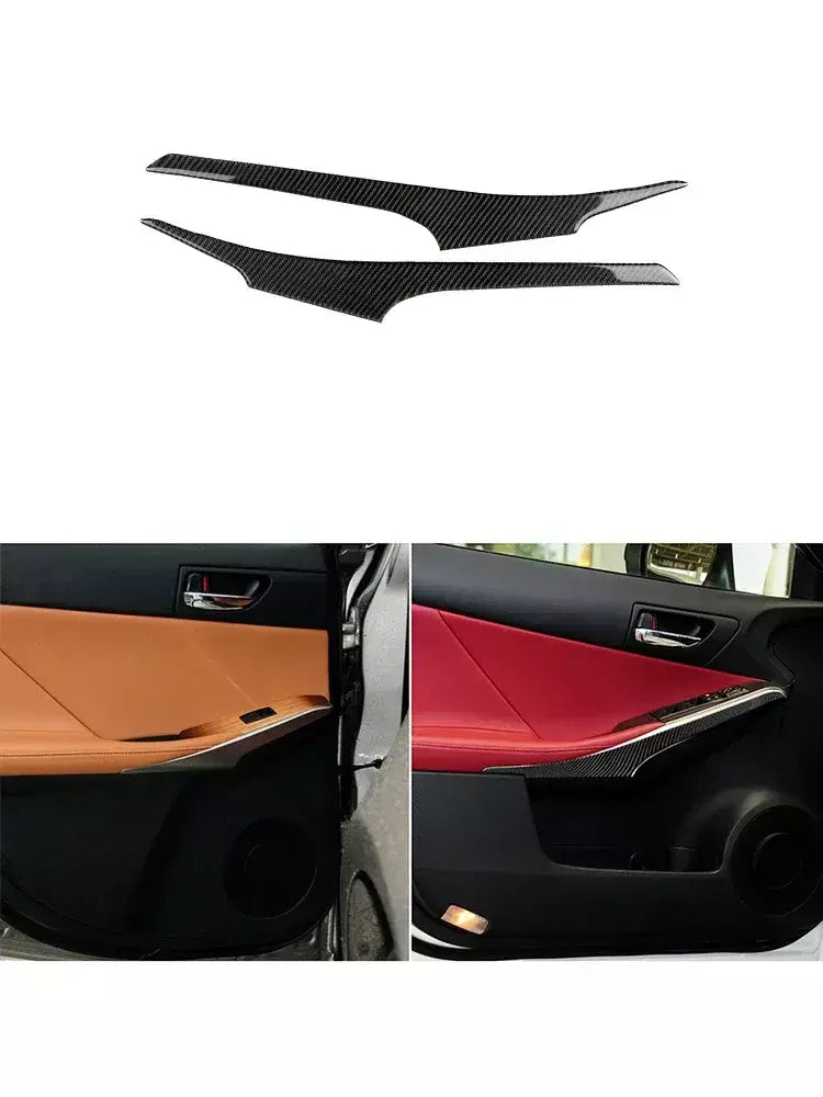 Material De Fibra De Carbono Adesivos, Auto Molduras Interiores, Tira Decorativa, Acessórios Do Carro, Lexus IS250 IS250C IS300 2014-2018
