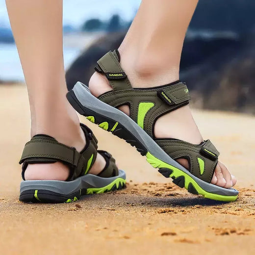 Sandálias de verão para homens, sapatos de praia casuais, sapatos leves ao ar livre, tamanho 39-46, nova marca