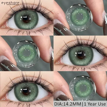 AMARA 1 par de lentes de contato coloridas para olhos, lentes azuis para cosplay de anime, lentes coloridas roxas, rosa y2k, lentes vermelhas coloridas
