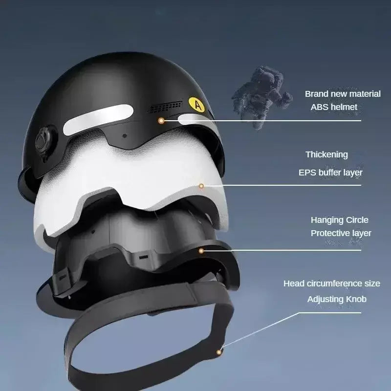 Capacete de segurança de bicicleta 3C certificado masculino e feminino adulto crianças dos desenhos animados bicicleta elétrica motocicleta meio capacete com óculos